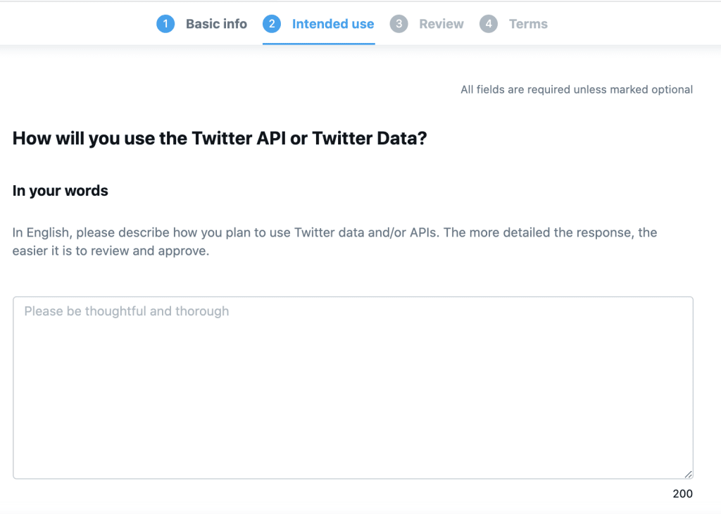 いまさらですが、TwitterのAPI利用申請をしてみた(申請編)